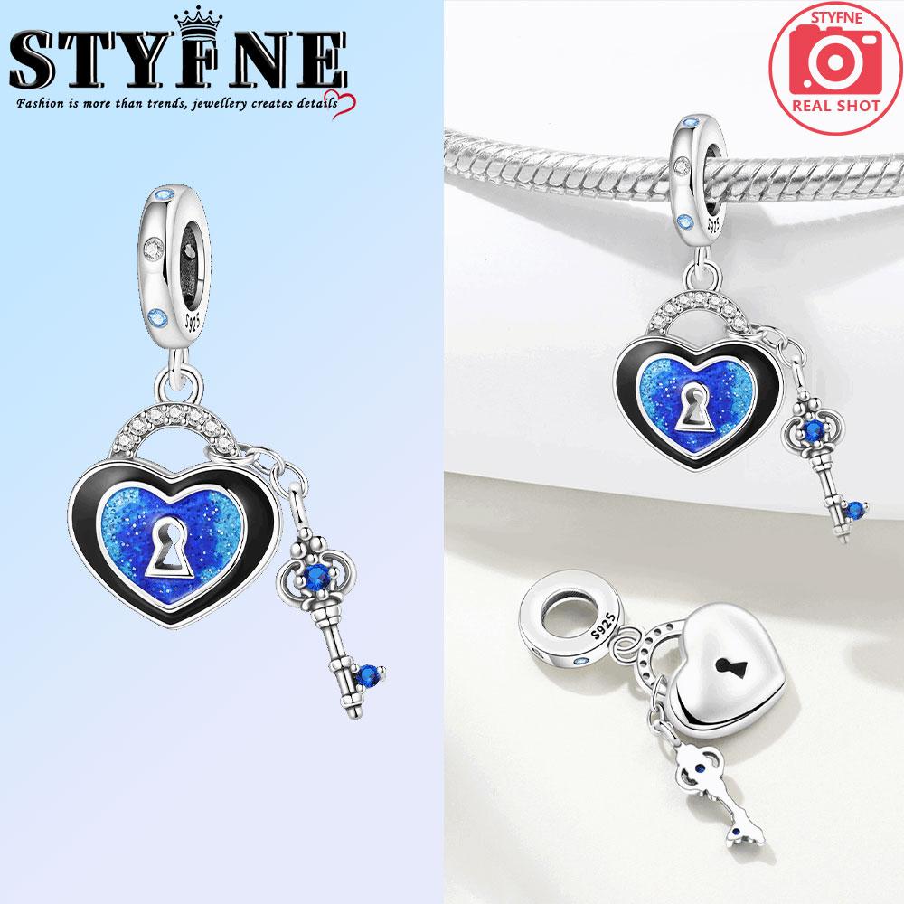 Copper Golden Couple Heart Angel Wings Charms Beads Pendant For Original Bracelet Woman Girl Jewelry