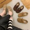 Huiliya velvet warm women's shoes winter Boken shoes cotton shoes one pedal Doudou shoes fluffy shoes single shoes M1683