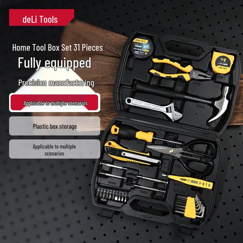 Deli 31-Piece Multi-functional Emergency Tool Kit