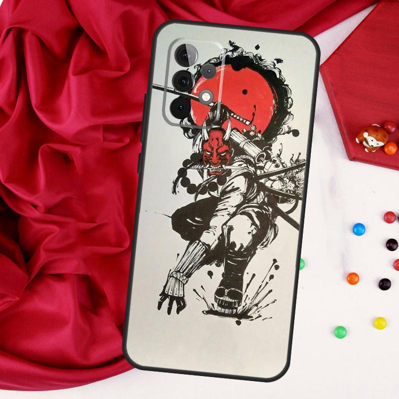 Oni Hannya Mask For Samsung Galaxy A52 A32 A22 A54 A14 A16 A26 A36 A56 A55 A35 A05 A06 A15 A53 A33 A13 Case