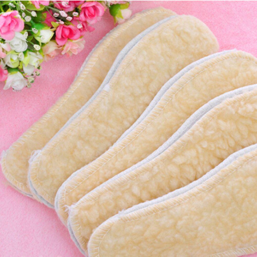 1 Pair Winter Soft Boots Warm Insoles Shoes Insert Fleece Pads Wool