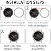 Compatible for CMF Watch Pro 2 Bezel Ring, Stainless Steel Bezel Ring Adhesive Cover Anti Scratch & Collision Protector CMF Watch Pro 2 Smartwatch
