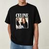 Celine Dion Porträt Grafik Baumwoll T-Shirt 2026 Sommer Neu Y2k Mode Unisex Kleidung Damen Vintage Musik Gedenk T-Shirt