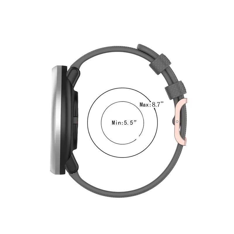 For Samsung Galaxy Watch 3/46mm/42mm/Active 2/Gear S3 Frontier Silicone Bracelet Huawei Watch GT/2/2E/Pro Strap