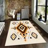 Geometric Tribal Pattern 3-Piece carpet Non-slip rug suitable for living room and bedroom sofas
