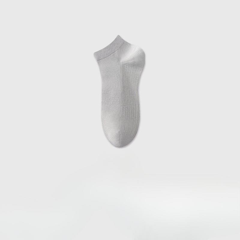 Plus-size Men's Short Socks, Mesh Cotton Socks, Summer Thin 10A Antibacterial, Deodorizing, Sweat-absorbing, Size 45 Mid-calf Socks