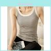 Cotton Striped Tank Top For Women Summer High Elasticity Comfortable Casual Wear
