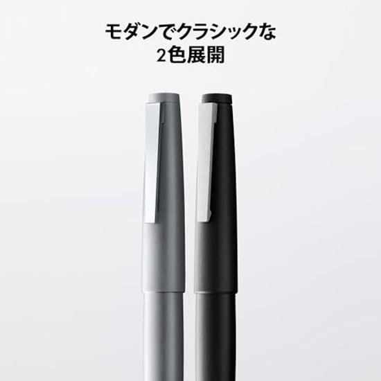 LAMY 2000 Black Fountain Pen - Elegant Durable Polycarbonate Body 14K Gold Nib (partially Platinum-plated) Size EF