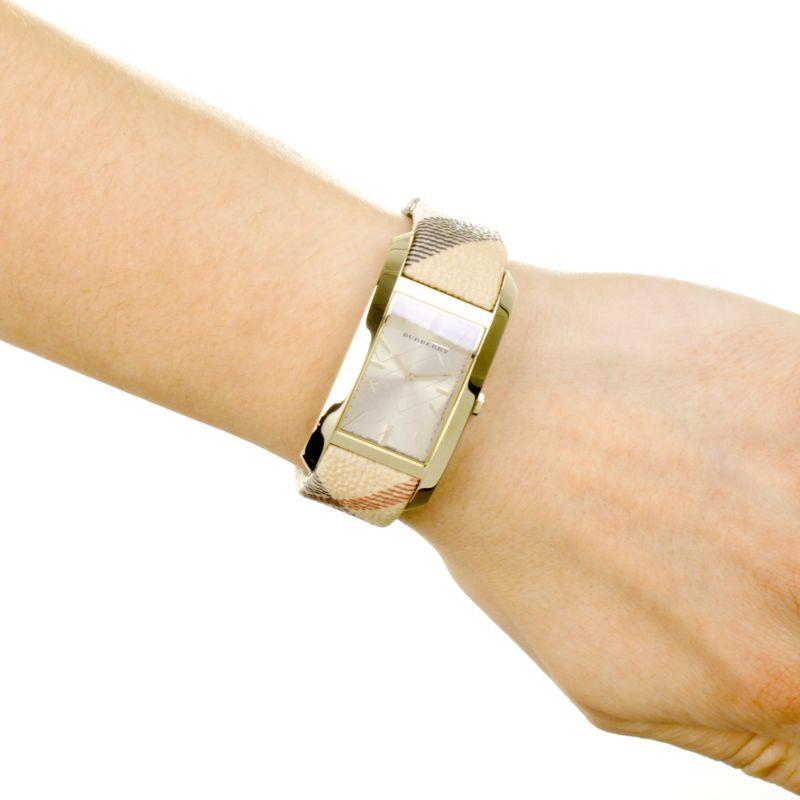 Burberry BU9407 25mm stal nierdzewna koperta skórzany zegarek damski