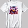 Wall-E Disney Pixar Biało-Czarny T-shirt z Krótkim Rękawem Męski / Damski N521