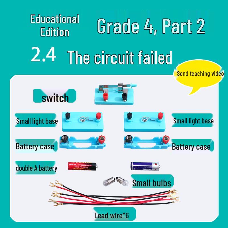 

Набор для научных экспериментов для 4 класса, 2 семестр: Версия учебника - Неисправная схема