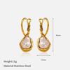 Ins Style Stainless Steel Earrings 18K Gold Plated Titanium Trendy Jewelry Men Women