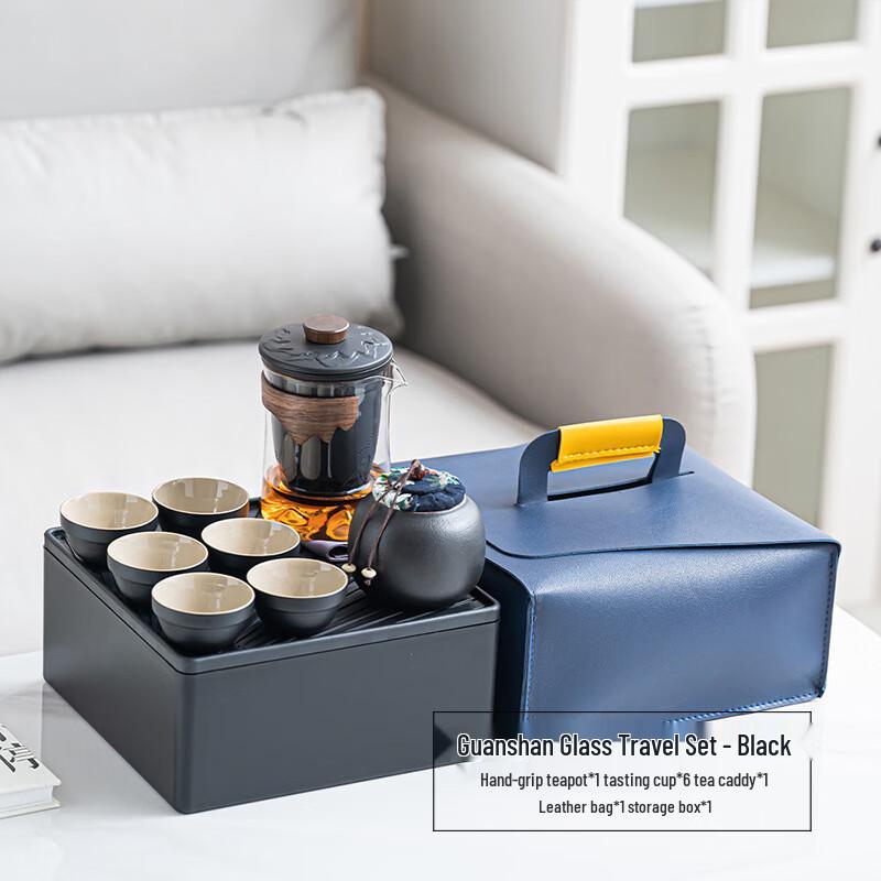 Xunri Japanese Style Portable Ceramic Travel Tea Set
