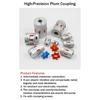 Flexible Plum Clamp Coupler D35 L50 shaft size Jaw cCupling 6/8/10/12/14/16/19mm D35L50