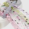 120cm Transparent Shoelaces With Yarn Print