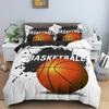 Juegos de Cama de Baloncesto del Norte de Europa Textil para el Hogar Patrón de Pelota Funda Nórdica Funda de Almohada Ropa de Cama Tamaño Individual/Queen/King