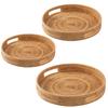 Coffee Room Farmhouse Rattan Woven Tray Hand-Woven Tray Convenient Storage Solution Easy To Clean High-quality Material