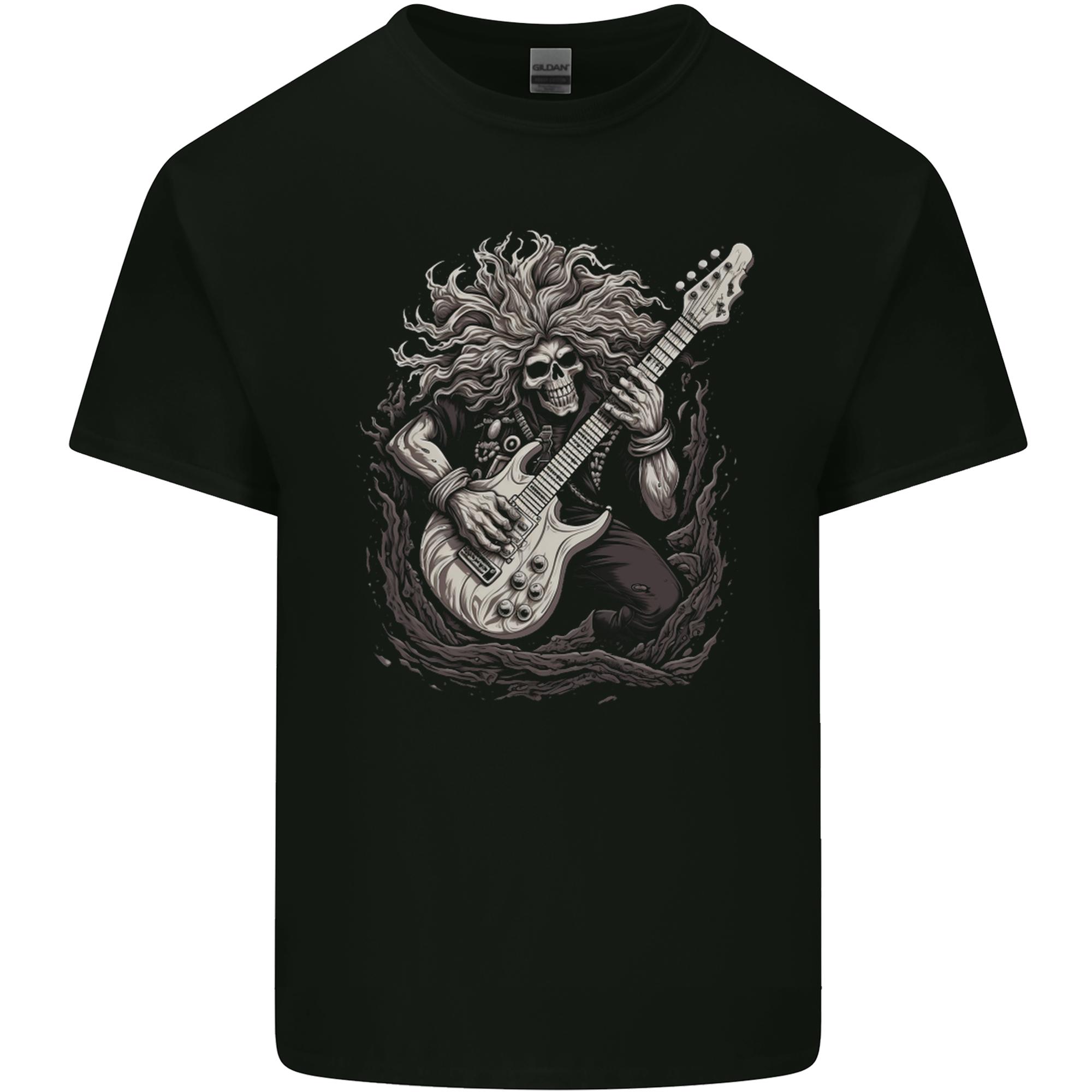 Heavy Metal Rock Skull Guitar Music 2 Unisexs Light Cotton TShirt S