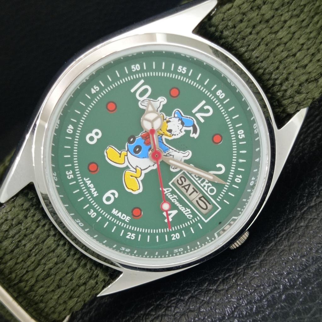 

JAPAN VINTAGE REFURBISHED SEIKO AUTOMATIC 6309A MENS GREEN DIAL WATCH a443069-1