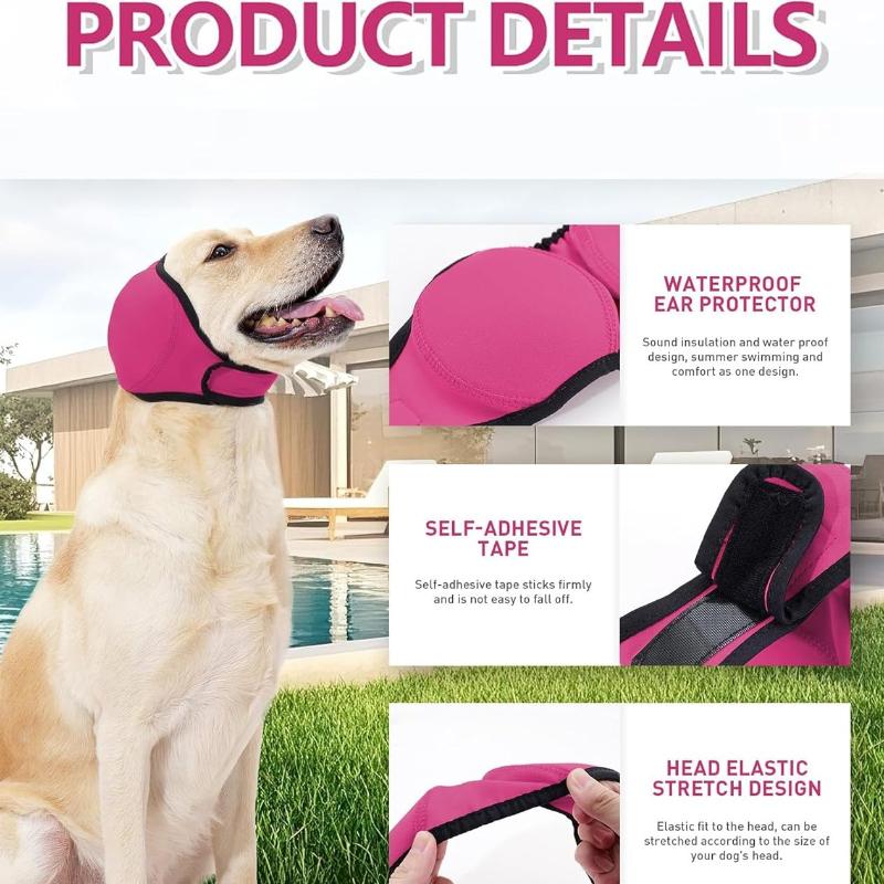 Hearing Protection Dog Earmuff Noise Reduction Waterproof Calming Headcover Shock Proof Pet Anxiety Relief