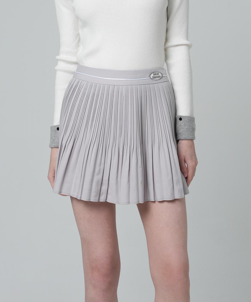 MONBIRDIE GOLF Mare Pleated Skirt Grey