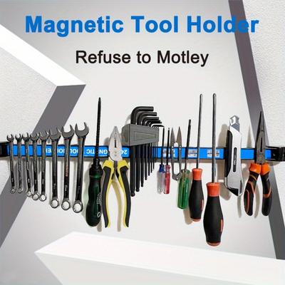8/12/18/24 Inch Strong Magnetic Tool Holder Metal Heavy Magnet Hardware Adsorption Storage Tool