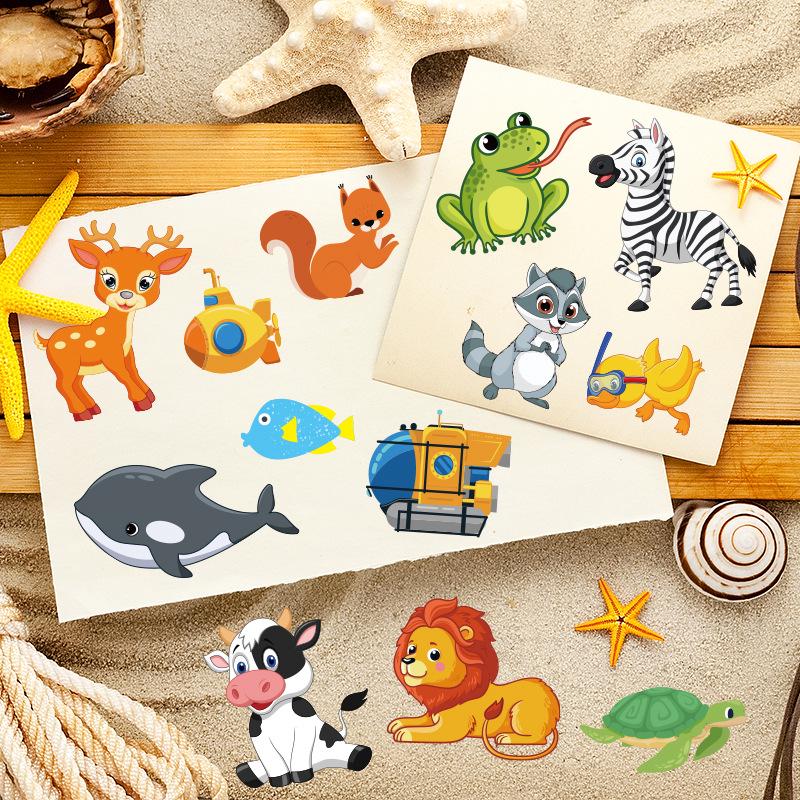 Large Creative Small Animal Self-Adhesive Stickers for Kids' Diaries & Toys