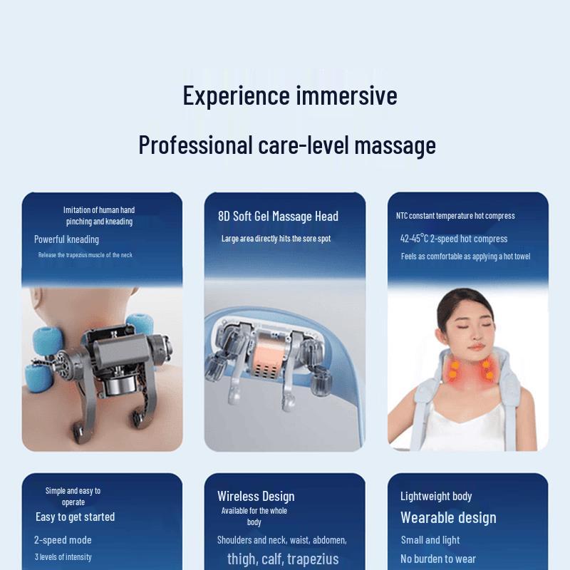 MIAOJIE R3 Mini Neck & Body Massager CN Plug (adapter Included)