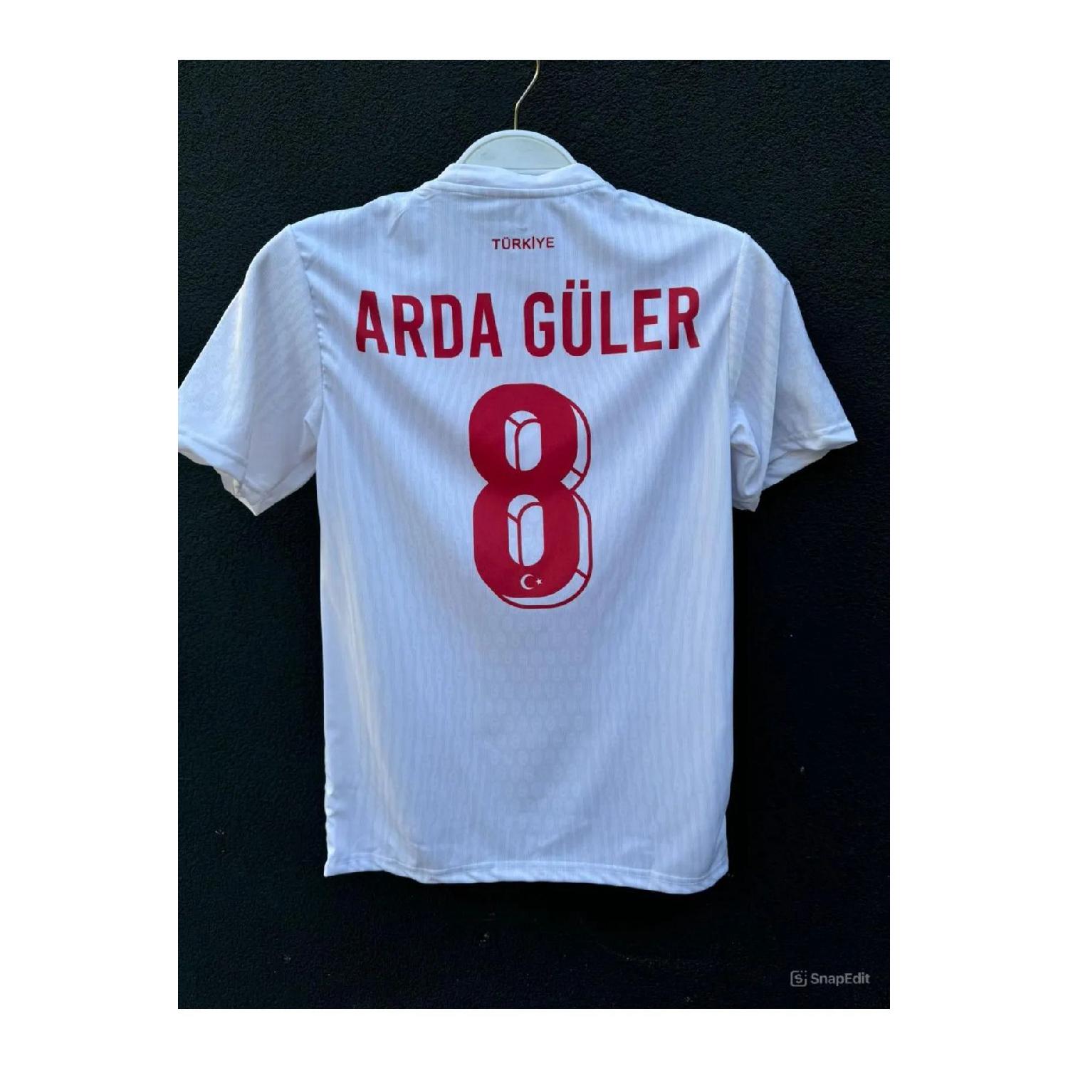 

Арда Г.. Джерси национальной сборной Турции по футболу, дышащая полиэфирная ткань, Джерси Astroturf S чистый