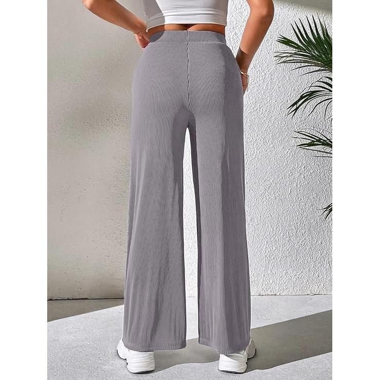 Women’s Parachute Cargo Pants  Desigenr High Waist Flared Korean Trousers Dress