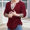 Maglioni da Uomo Autunno Inverno Scollo a V Casual Moda Maschile Manica Lunga Tinta Unita Versatili Maglie Lavorate a Maglia Maglioni Top da Gentmen