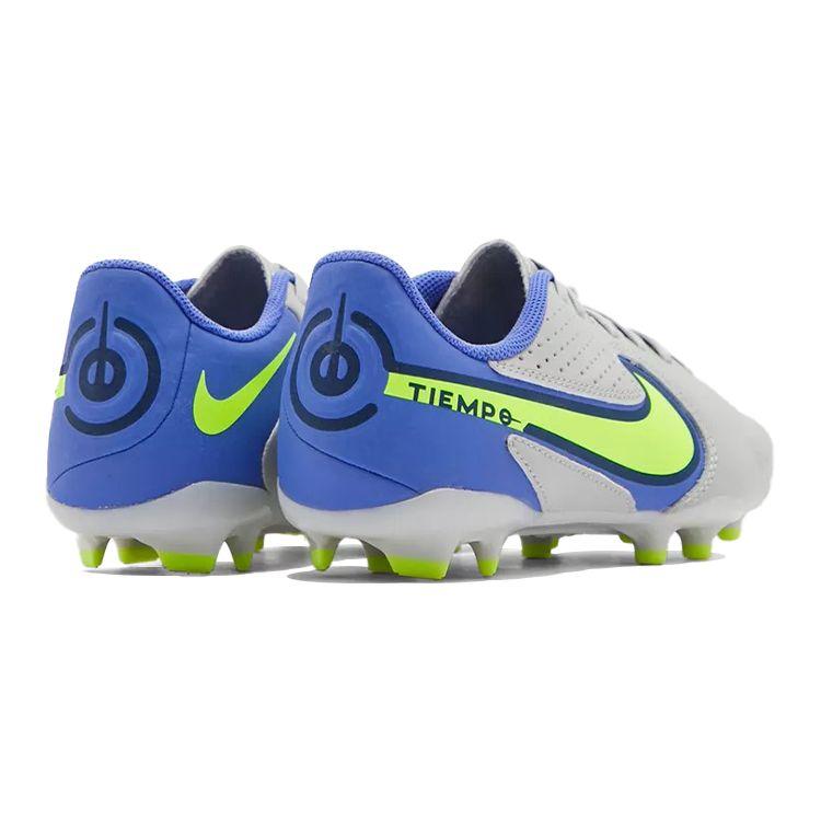 Nike Tiempo Legend 9 Academy FG MG Comfortable Versatile Shock Absorption Low Top Kids Soccer Shoes Kids Soccer Shoes Gray Blue DA1333-075