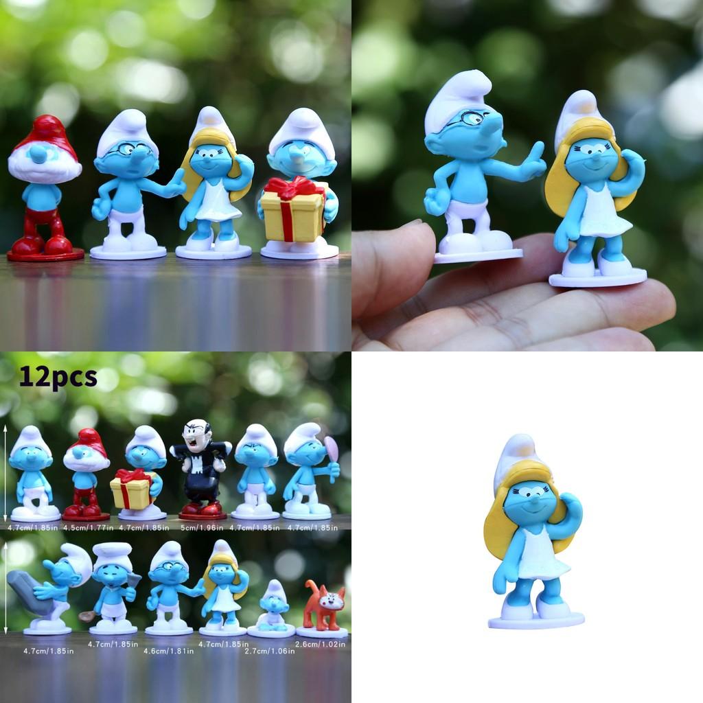 Ștrumfi Jucărie Figurină Personaj PVC Ediție de Colecție Decor Casă Pentru Copii