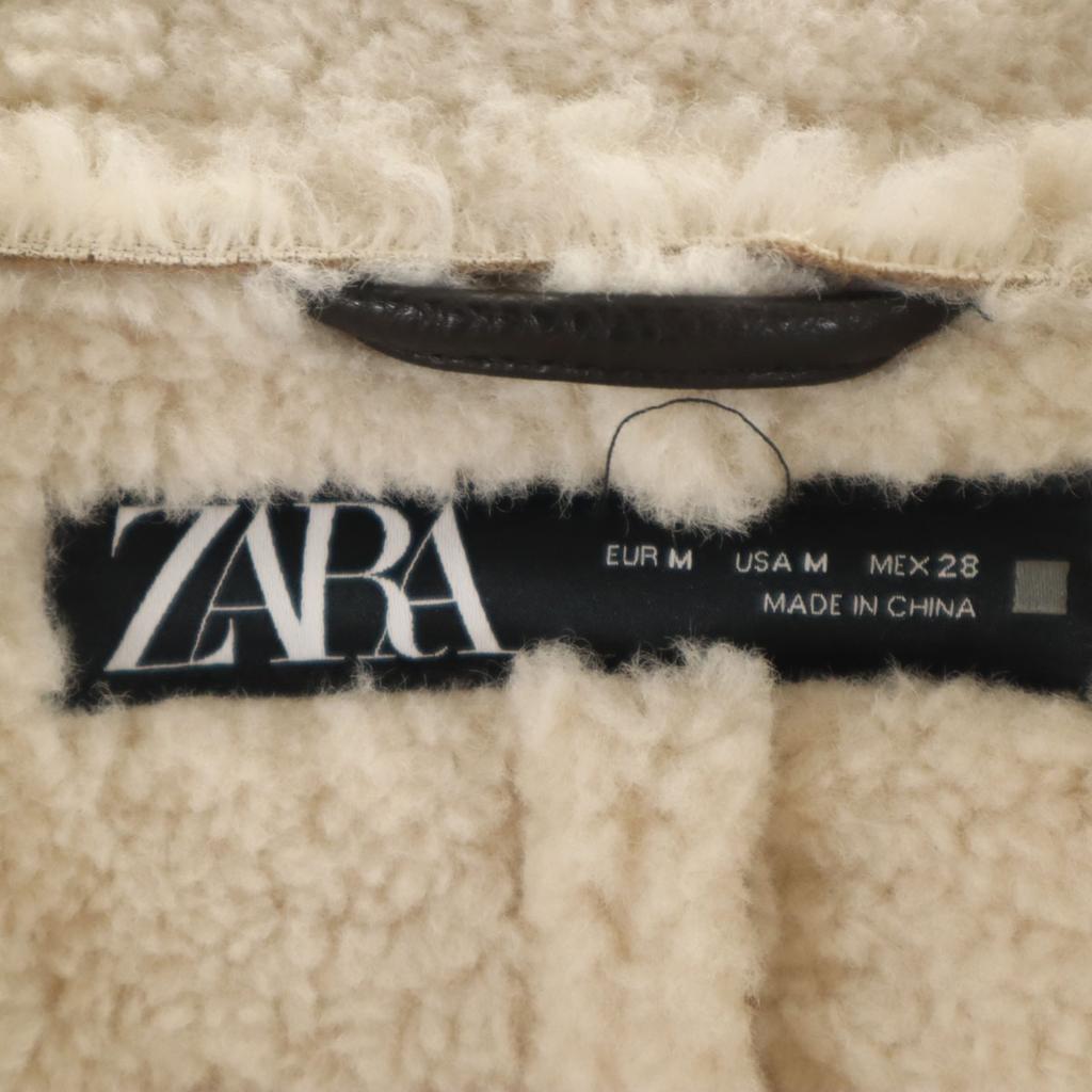 ZARA Mouton coat M beige Women Used