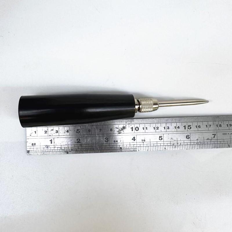 Durable Black Aluminum Alloy Badminton Racket Stringing Tool with Detachable Handle