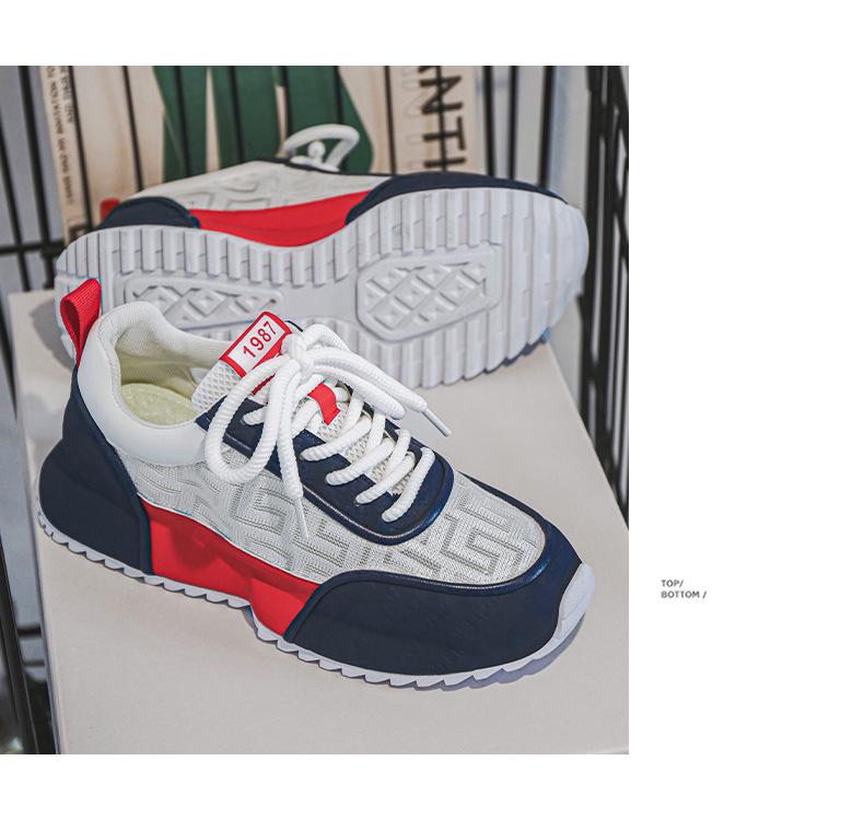 Men's 2025 Trendy Breathable Casual White Dad Shoes