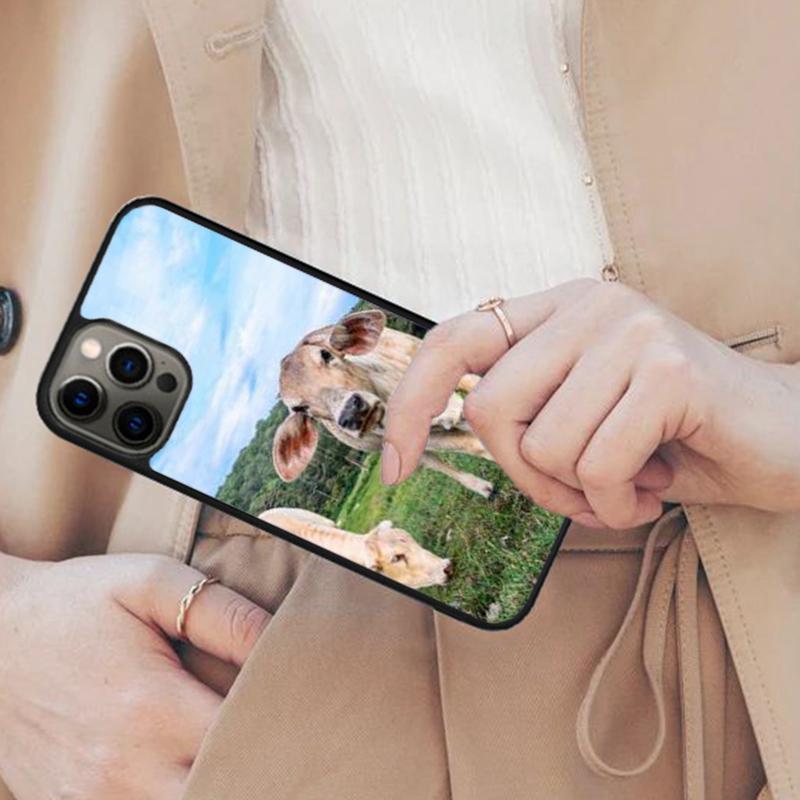Cow Magnetic Phone Case For APPLE iPhone 17 Air 16 14 13 12 Pro Max 15 Plus Wireless Charge With MagSafe Cover