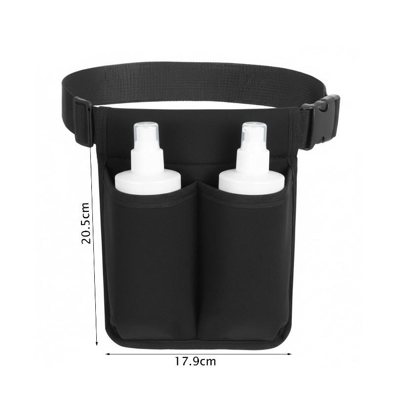 1Pcs Single/Double Hole Massage Bottle Bag Massage Waist Pouch Adjustable Belt Supplies Professional Lotion Pouch For Therapist