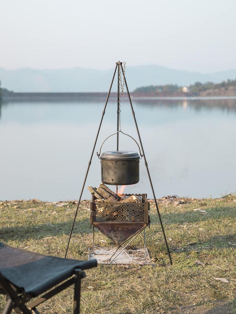 Camping Moon Aluminum Hanging Pot Medium Aluminum Pot Aluminum Pot Cooking Imoni Camping MC230 (CAMPING MOON) 4.0L