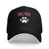 SheHer Pronouns Trans Pawprint Baseball Cap Winter Hat Luxury Hat Womens  Unisexs