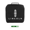 For Lincoln Car Charging Cable Storage Box Carry Bag Trunk Organizer Auto Accessories Navigator Continental Mondeo MKZ MKC jds2