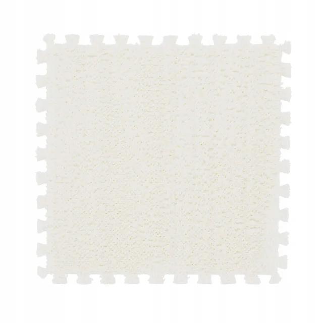 Floor Puzzle Plush Foam Carpet Children's Protective Mat 30Cm White