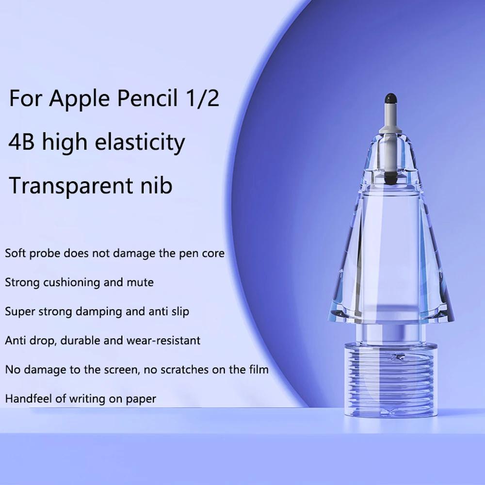 Stiftspitzen für Apple Pencil Pro 1./2. Gen Ersatz Kristall Diamant Spitzen 4B 2B HB für iPad Stift 2 1 Verschleißfeste Stylus Stift Spitzen