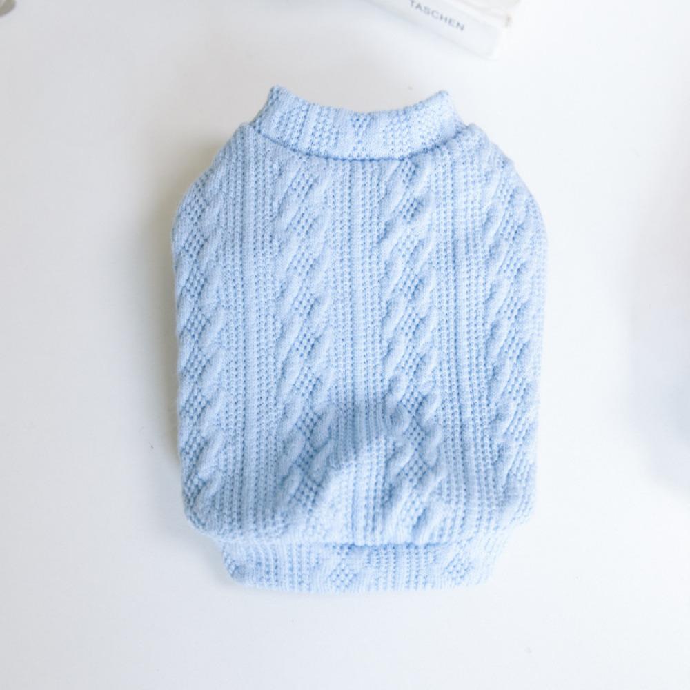 Autumn and Winter Woolen Vest Vest Pet Knitted Vest Cat Shirt Pet Clothing Teddy Bear Dog Clothes for Small Dogs Puppy Clothes