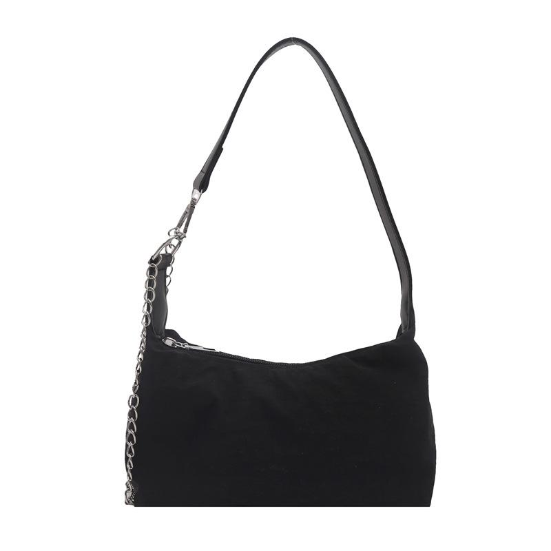 Stylish and simple commuter cloth bag women s new autumn large-capacity simple casual messenger bag commuter shoulder bag чёрный