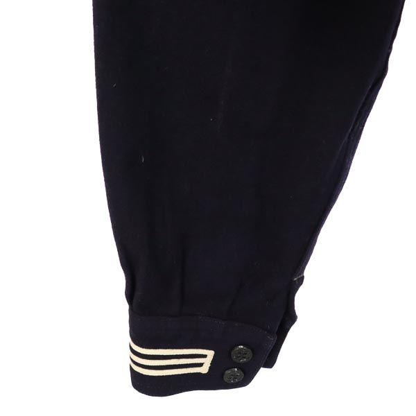 NAVAL CLOTHING FACTORY 60s Wool Sailor US NAVY United States Navy Long Sleeve Military Shirt Men's Used