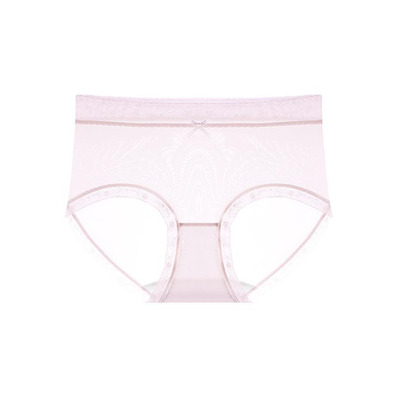 Female Summer Light and Thin New Ice Silk Antibacterial Breathable Comfortable No Trace in The Waist Triangle Briefs