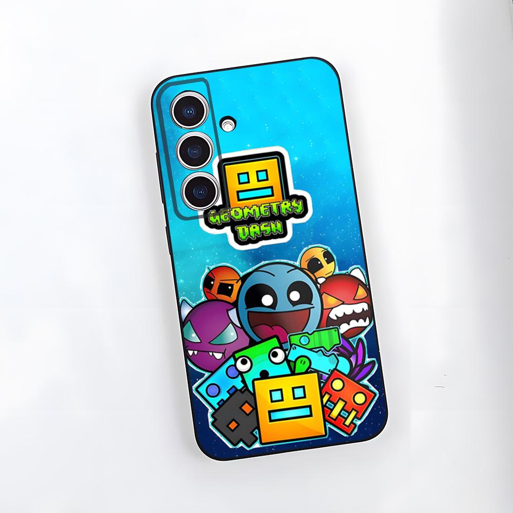 

G-Geometry Dash Game Phone Case For Samsung S26 S25 Plus S20 S20 Plus S22 Ultra S23 FE S21 Plus S21 Ultra Soft Cover Samsung S21