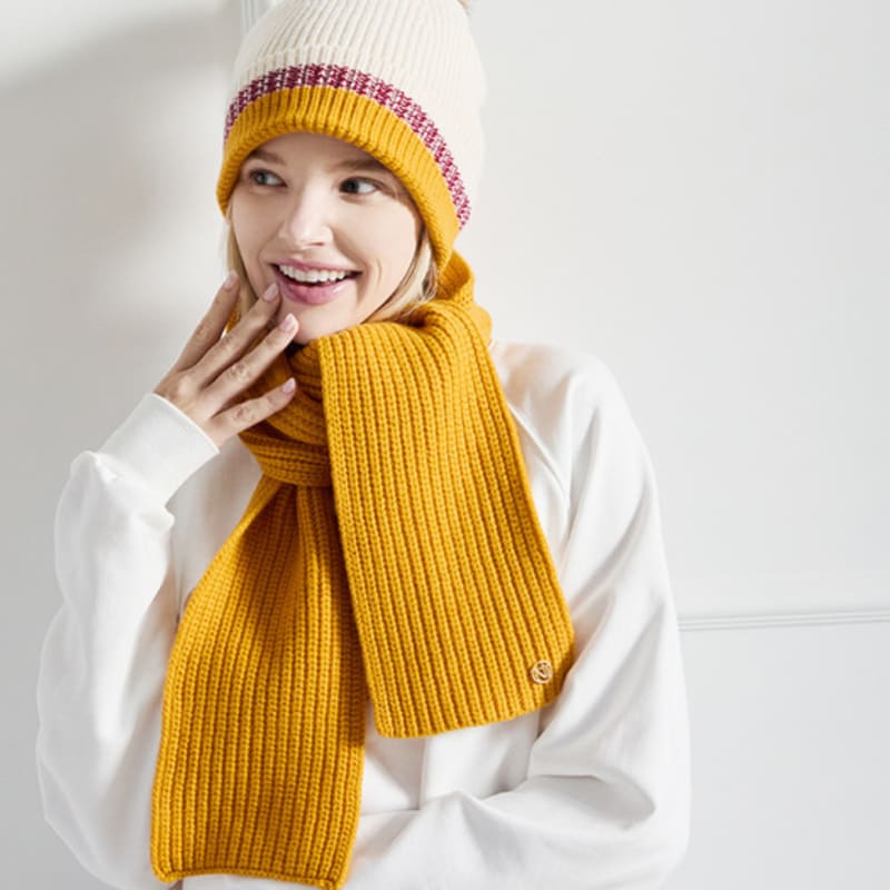 

nitina wool vivid muffler YW Yellow