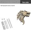 Wolf Head Metal Car Badge: Personalized Sticker & Logo